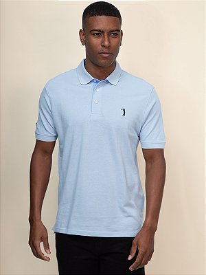 Polo Piquet Aleatory Blue Aura