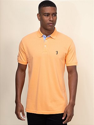 Polo Piquet Aleatory Laranja Curry