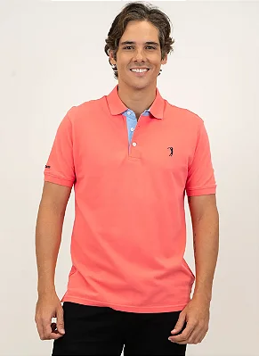 Polo Piquet Aleatory Coral
