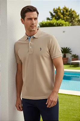 Polo Piquet Aleatory Plaza Taupe