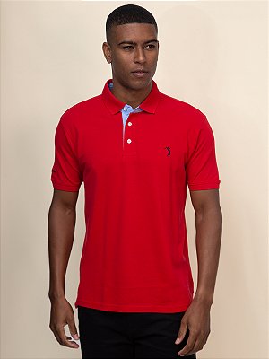Polo Piquet Aleatory Raven Red