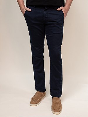 Calça Sarja Squash Bolso Faca Ville de France Marinho