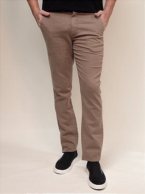 Calça Sarja Squash Bolso Faca Ville de France Khaki