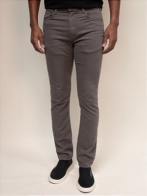 Calça Sarja Slim Five Pockets Ville de France Oliva
