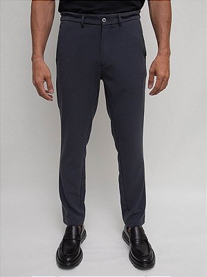 Calça Alfaiataria Slim Cós Elástico Ville de France Chumbo