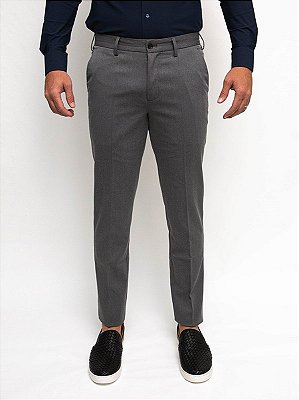 Calça Alfaiataria Slim Ville de France Grafite