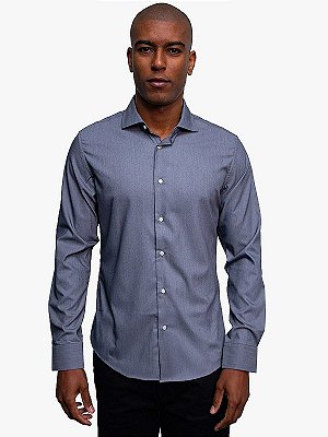 Camisa Manga Longa Tencel Grafite Ville de France