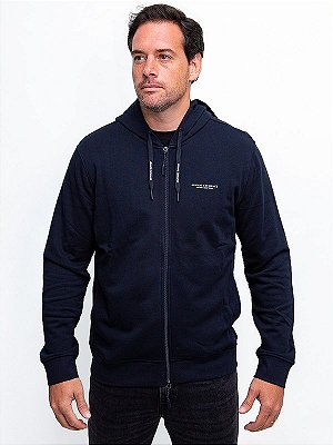 Moletom Zíper Marinho Armani Exchange