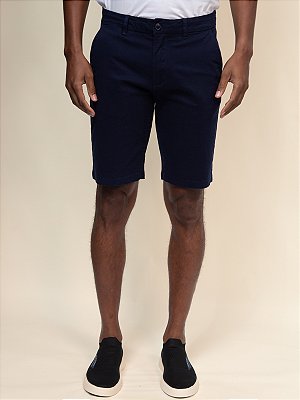 Bermuda Sarja Elastano Marinho Ville de France