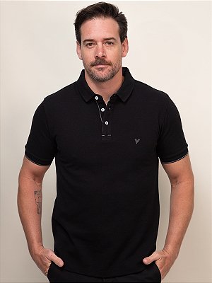 Polo Annecy Ville de France Preto