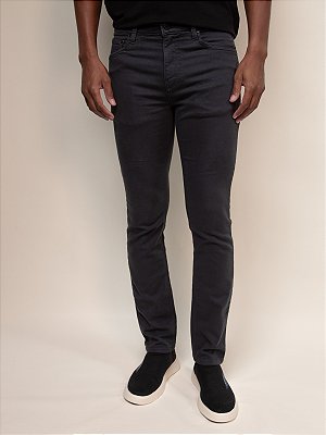 Calça Sarja Slim Five Pockets Ville de France Chumbo