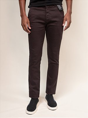 Calça Sarja Andrews Bolso Faca Ville de France Cafe