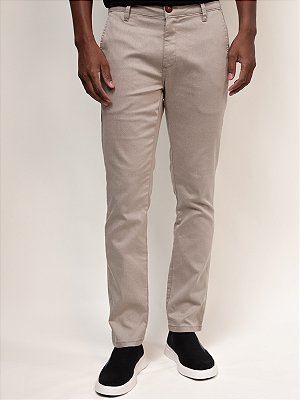 Calça Sarja Andrews Bolso Faca Ville de France Areia