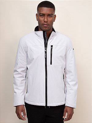 Jaqueta Flat com Pelo Calvin Klein Branco