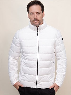 Jaqueta Puffer Matelasse Calvin Klein Branco