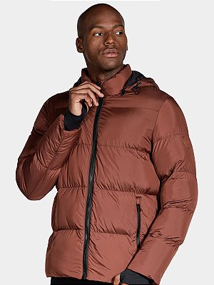 Jaqueta Aramis Rip Stop Metalico Puffer Ocre