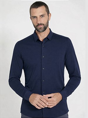 Camisa Urban Manga Longa Air Tech Marinho Escuro