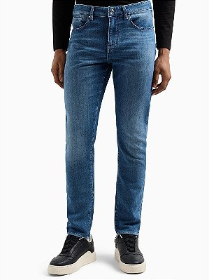 Calça Jeans Armani Exchange Slim Jeans Médio