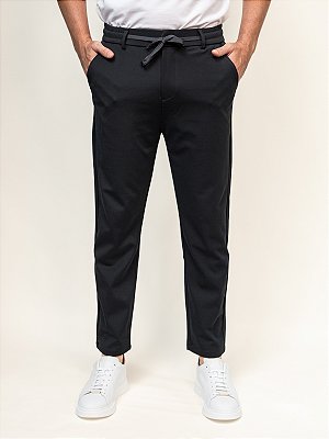 Calça Cós Elástico Comfort Cotton Ville de France Navy