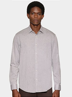 Camisa Aramis Manga Longa Algodão Willis Charuto