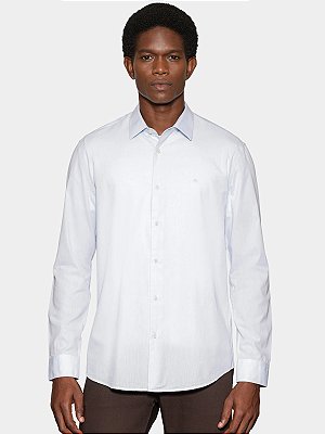 Camisa Aramis Manga Longa Algodão Willis Azul Claro