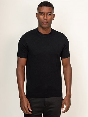 Camiseta Tricot Viscose Ville de France Soft Preto