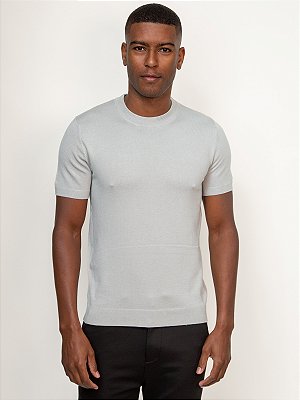 Camiseta Tricot Viscose Ville de France Soft Cinza