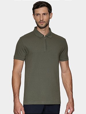 Polo Piquet Zíper Aramis Militar