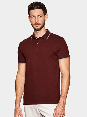 Polo Aramis Piquet 4 Frisos Bordeaux Intenso