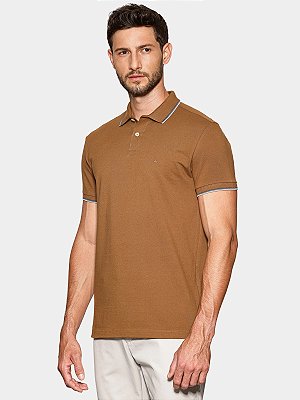 Polo Aramis Piquet 4 Frisos Charuto