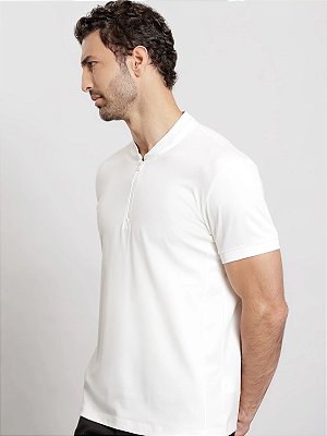 Polo Urban Piquet Pima Performing Branco Polar