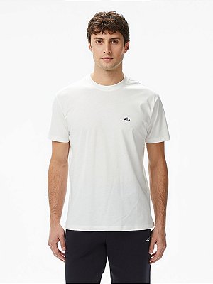 Camiseta Armani Exchange Manga Curta com bordado A|X Branco