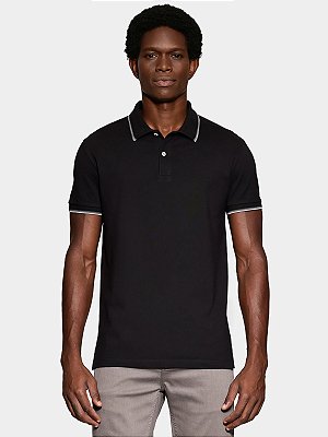 Polo Aramis Piquet 4 Frisos Preto