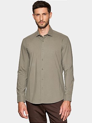 Camisa Aramis ML Slim Fio 6O Carbon Touch Verde