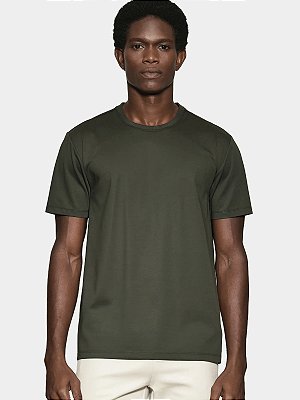 T-Shirt Algodão Australiano Duplo Mercerizada Fio 70 Aramis Cedro