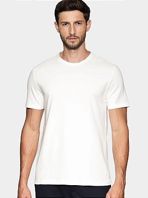 Camiseta Aramis Piquet Básica Comfort + Off White