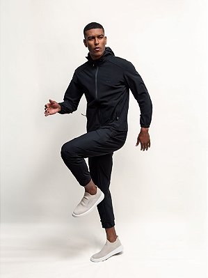 Conjunto Fitness Move Manga Longa Ville de France Preto