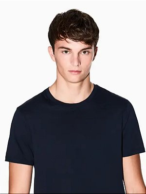 Camiseta Básica Pima Armani Exchange Navy