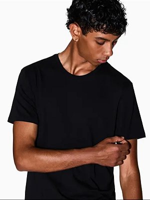 Camiseta Básica Pima Armani Exchange Black