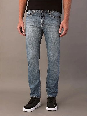 Calça Jeans Calvin Klein Slim 5 Pockets Azul Médio