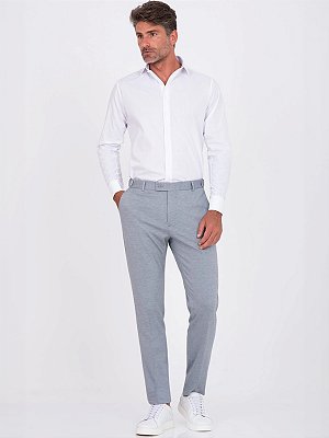 Calça de Malha Raffer Cinza