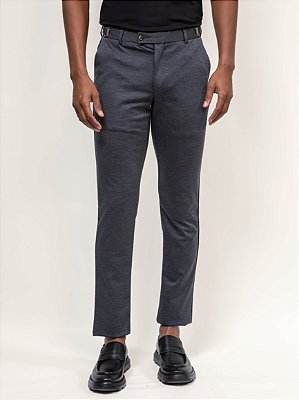 Calça Alfaiataria com Ajuste Cós Raffer Chumbo