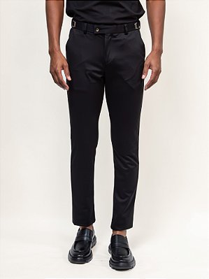 Calça Alfaiataria com Ajuste Cós Raffer Preto