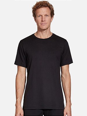 Camiseta Aramis Manga Curta Pima Básica Preto