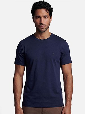 Camiseta Aramis Manga Curta Pima Básica Navy