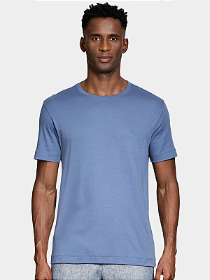 Camiseta Aramis interlock Pima Atlântico