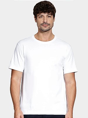 Camiseta Aramis Manga Curta Pima Básica Branco