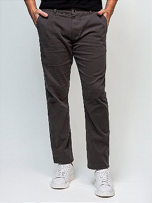 Calça Sarja Colorfix Slim Giacomelli Uomo Chumbo