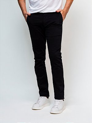 Calça Sarja Colorfix Slim Giacomelli Uomo Preto