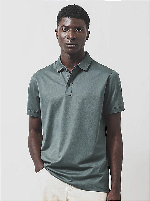 Polo Algodão Australiano Mercerizada A-70 Interlock Aramis Botanico